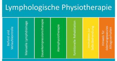 Sieben Pfeiler der lymphologischen Physiotherapie.