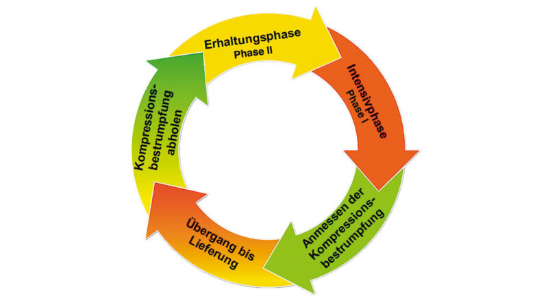 Ablaufzyklus der Zwei-Phasen-Therapie.