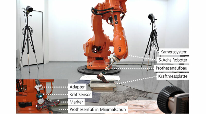 Aufbau Messung am Roboter.