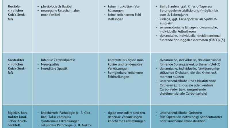 Anregungen zur Versorgungsplanung bezüglich Einlagen und Orthesen im interdisziplinären Team des SPZ Mecklenburg.