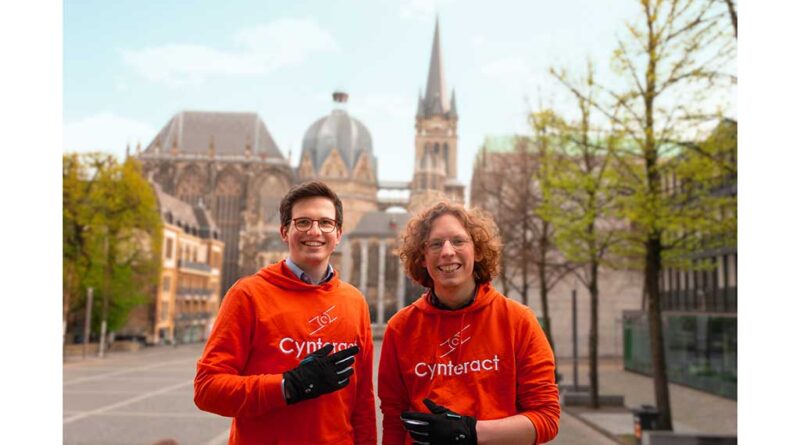 Rehabilitation, die Spaß macht – dieses Ziel verfolgt das Start-up Cynteract mit der Entwicklung eines Reha-Handschuhs. Gründer sind Gernot Sümmermann und Manuel Wessely.