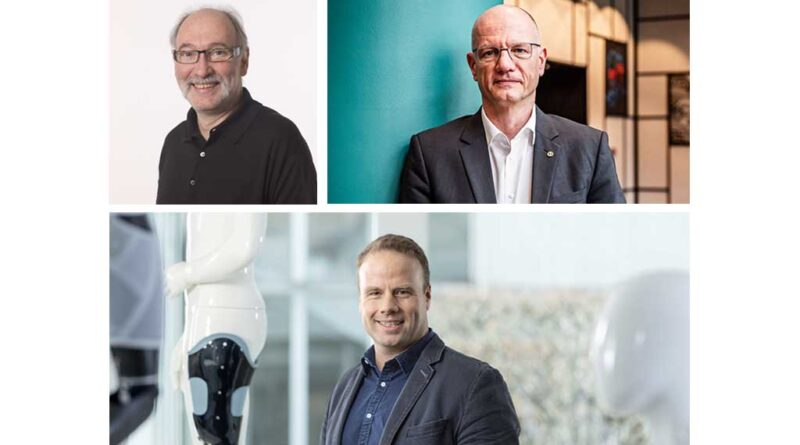 Jürgen Stumpf (oben links), Alf Reuter (o.r.) und Philipp Hoefer gehören am 7.4. zu den Talkgästen von „OTWorld im Dialog: Welcome Back!“.
