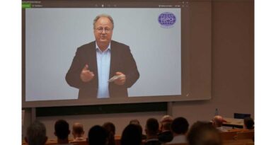 Der neue ISPO-Deutschland-Vorsitzende Michael Schäfer begrüßte die Teilnehmer:innen des Jahreskongresses in Heidelberg per Videoschaltung.