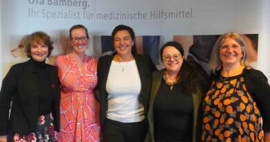 (vl.n.r) Michaela Lundius, Isabel Garcia, Andrea Barth, Ruth Leitenmaier, Katja Wagner sprachen auf dem 4. Interdisziplinären Lymphsymposium.