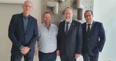 Feierten anlässlich des 70-jährigen Bestehens der Bufa (v. l.): Alf Reuter, Lars Grun, Stefan Bieringer und Marcus Nachbauer.