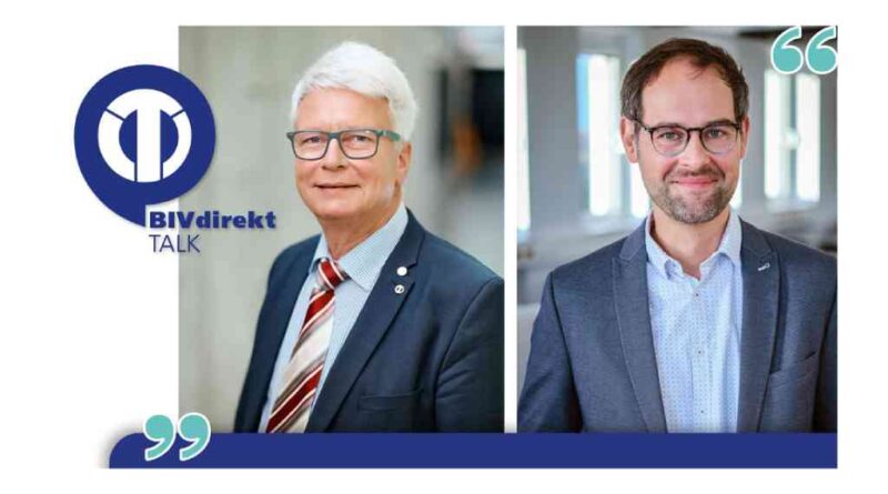 Die Akteure beim BIVdirekt-Talk am 5. Oktober: Thomas Münch, Mitglied des Vorstandes BIV-OT, und Jan Helmig, Chief Digital Officer der Opta-Data-Gruppe.