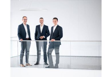 Ergänzen die Geschäftsführung der Opta-Data-Gruppe (v. l.): Dr. Jan Helmig, Benedikt Steffen und Jakob Stauber.