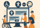 Illustration zur barrierefreien Website.