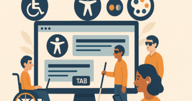 Illustration zur barrierefreien Website.