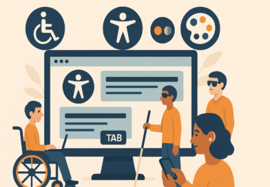 Illustration zur barrierefreien Website.
