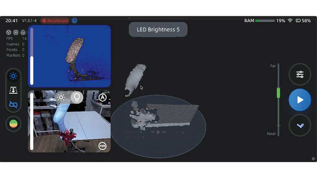 3D-Scanner mit integriertem Licht wie beim „Einstar Vega“ verbessern die Qualität der Texturaufnahme mit einer guten Ausleuchtung. Foto: Ruppert