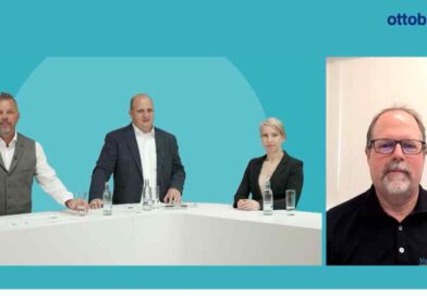 Online-Symposium zeigte Wege in die Zukunft der Prothetik: (v. l.) Hans-Magnus Holzfuss, Dipl.-Ing. Merkur Alimusaj, Dr. Cosima Prahm und Jamie Vandersea.