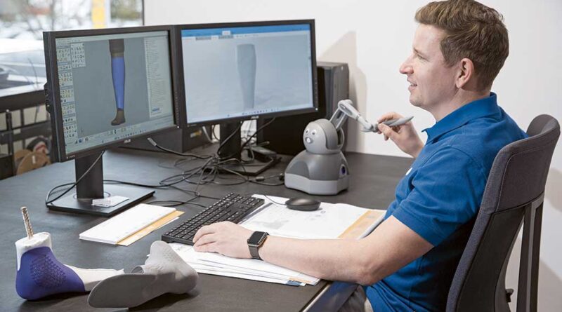 3D-Druck ermöglicht in der Orthopädie-Technik hoch individuelle Hilfsmittel. Voraussetzung sind leistungsfähige CAD-Tools, biokompatible Materialien und präzise Daten.
