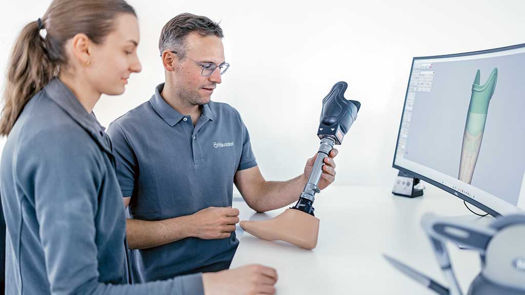 Bei Häussler Technische Orthopädie könnten 2030 bereits 70 Prozent der Versor­gungen zumindest anteilig durch die Additive Fertigung umgesetzt werden. Foto: Häussler Technische Orthopädie GmbH
