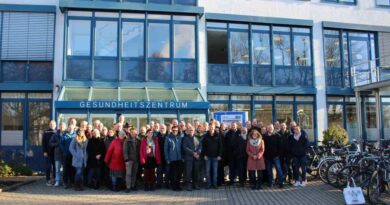 Die Vertreterinnen und Vertreter der Allof und Alost zu Besuch an der HAWK in Göttingen.