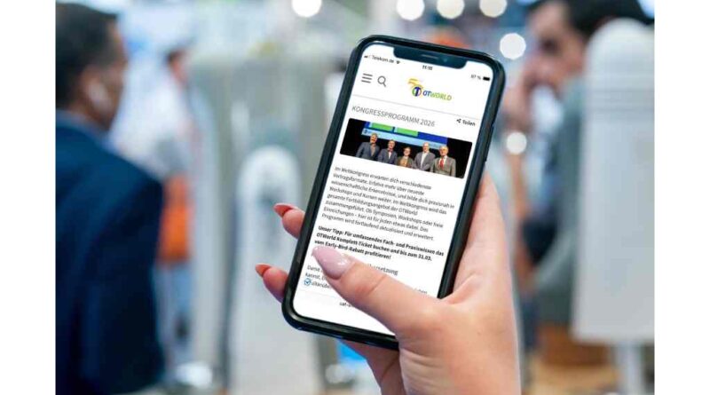 Das Programm des Weltkongresses kann ab sofort auf der Website der OTWorld eingesehen werden.