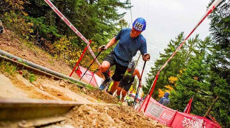 Mithilfe der Orthese war es Stephan Scherzer beim „Kilometre Vertical de Fully“ möglich, 1.000 Höhenmeter auf 1,9 Kilometern mit bis zu 60 Prozent Steigung zu bewältigen.