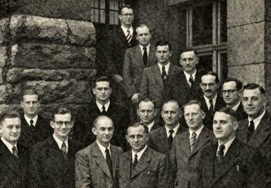 Die Gründungsväter der Studiengemeinschaft bei ihrer Konstituierung im Jahr 1948.