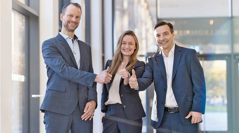 Jörg Dickschas, Theresa Diermeier und Christoph Becher (v. l.) übernehmen die Tagungsleitung des DKG-Kongresses 2026.