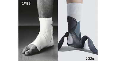 Von der ersten Push med Knöchelbandage (1986) bis zur jüngsten Generation der ­Knöchelorthese Aequi Flex (2023) hat sich das Sortiment kontinuierlich weiterentwickelt.